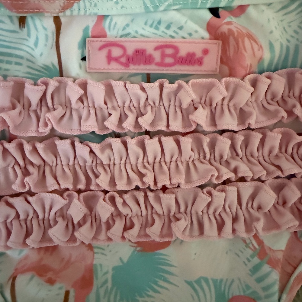 Ruffle Butts Pink Layered Ruffle Trim - Picture 3 of 3